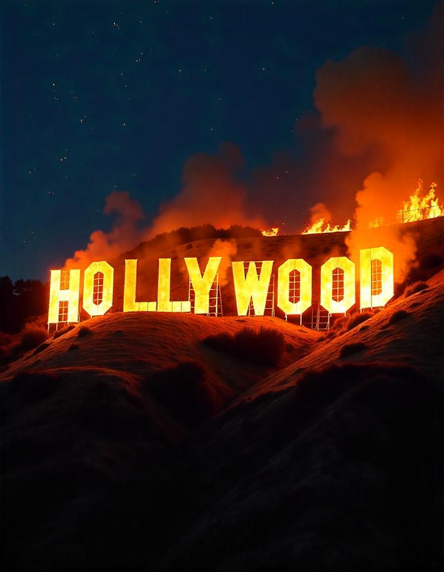 Hollywood fire